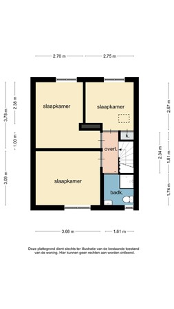 Plattegrond - Den Boschstraat 5, 6415 BJ Heerlen - den boschstraat 5 heerlen 2D verd.jpg